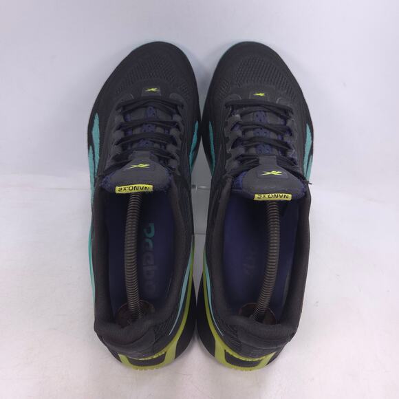 Reebok Nano X Athletic Lace Up Running Shoe Mens Size 11 GX9912 Black Blue - Picture 4 of 10